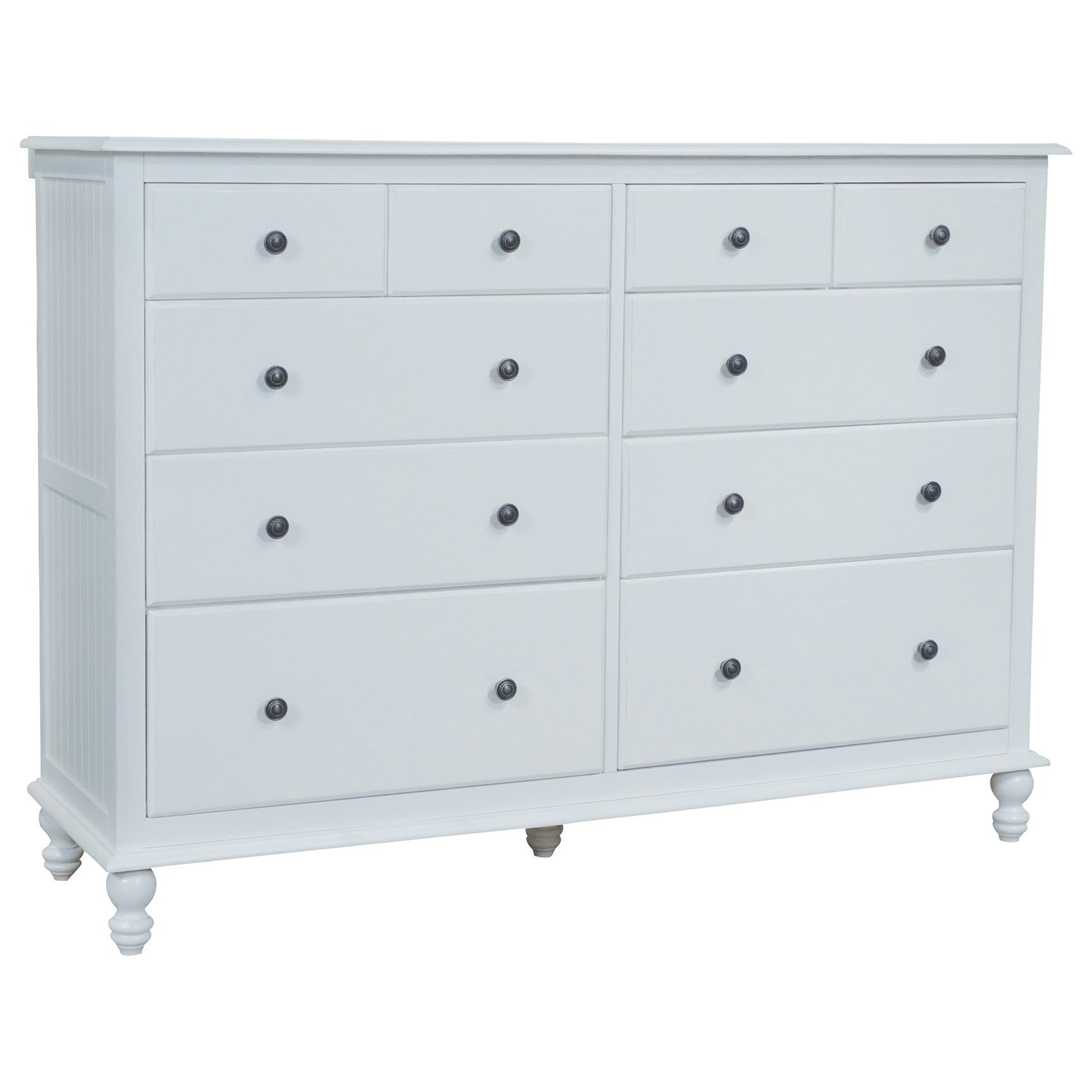 John Thomas Cottage BD082010 Cottage Dresser with 10Drawers Belfort
